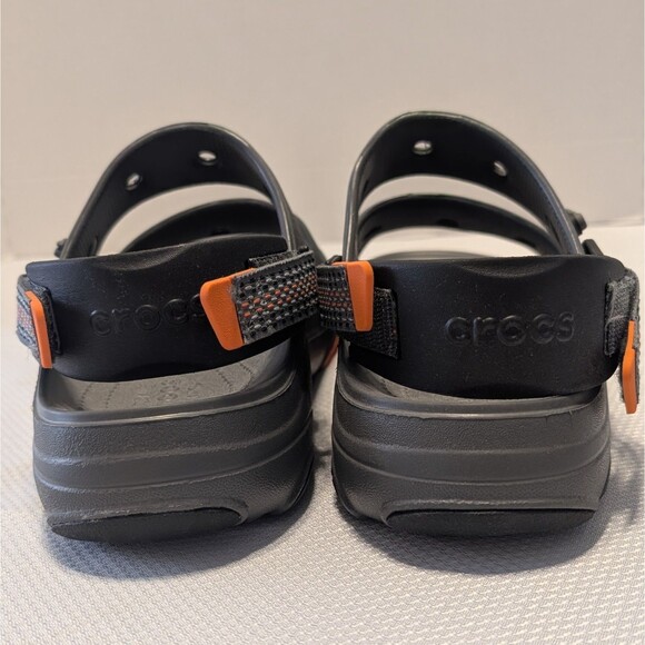Crocs Classic All Terrain Men\'s 13 Open Toe Sandal Hook Loop 207711 Gray Orange main image 7